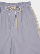Zimmermann Dusty Blue Everley Lace Trim Wide-Leg Pants
