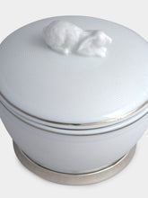 Leitão & Irmão Silver Small Hare Lid Box