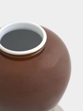 Leitão & Irmão Brown Medium Porcelain Pot