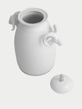 Leitão & Irmão White Mouflon Biscuit Porcelain Jar