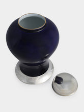Leitão & Irmão Cobalt Blue Large Porcelain Jar