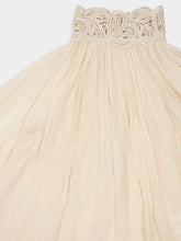 Zimmermann Cream Illustration Lace Edge Blouse
