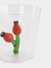 Ichendorf Milano Glass Tumbler with Rosehip Berry Design