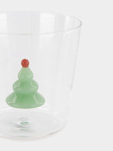 Ichendorf Milano Glass Tumbler with Matte Green Tree
