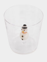 Ichendorf Milano Glass Tumbler with Snowman Design