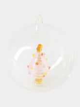 Ichendorf Milano Glass Christmas Ball with Pink Tree and Star