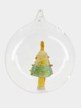 Ichendorf Milano Glass Christmas Ball with Yellow-Star Tree
