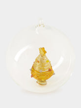 Ichendorf Milano Glass Christmas Ball with Amber-Star Tree