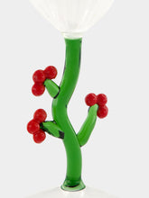 Ichendorf Milano Christmas Glass with Curved Berries Stem