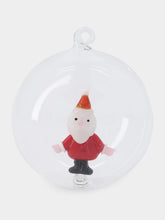 Ichendorf Milano Glass Christmas Ball with Santa Claus