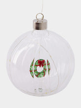 Ichendorf Milano Glass Christmas Ball Lamp with Wreath