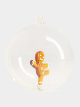 Ichendorf Milano Glass Christmas Ball with Mr Gingerbread