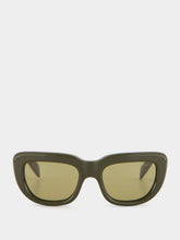 Prada Laurel Green Rectangular Sunglasses