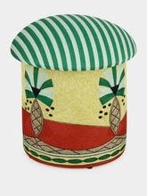 Doing Goods Paloma Palm Embroidered Stool