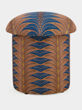 Doing Goods Milo Palm Embroidered Stool