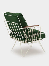 Honoré Forest Green Outdoor Croisette Armchair