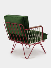 Honoré Emerald Velvet Croisette Armchair