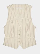 Zimmermann Cream Pinstripe Tranquillity Waistcoat