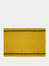 Haomy Olbia Yellow Linen Kitchen Towel
