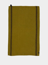 Haomy Olbia Green Linen Kitchen Towel