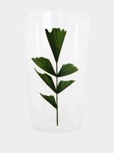 Lobmeyr Green Fan Leaf Beer Tumbler