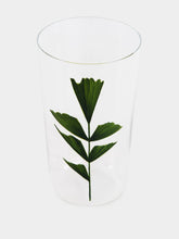 Lobmeyr Green Fan Leaf Beer Tumbler