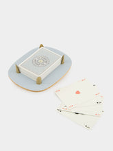 Grimaud Playing Cards and Coffee Table Tray in Dolphin Blue