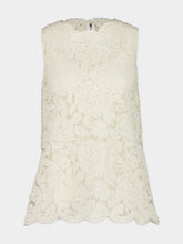 Dolce & Gabbana Ivory Lace Sleeveless Top