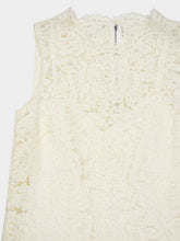 Dolce & Gabbana Ivory Lace Sleeveless Top