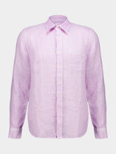 120% Lino Lilac Soft Fade Linen Shirt