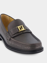 Fendi Brown Leather Loafers