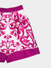 Dolce & Gabbana Majolica-Print Silk Shorts