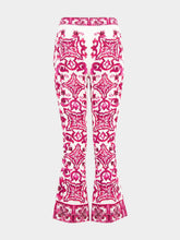 Dolce & Gabbana Majolica-Print Cropped Trousers