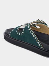 Isabel Marant Eyelet-Embellished Suede Slides