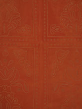 Paula Gardenia Cinnamon Stick Embossed Suede Maxi Cape