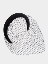 Lelet NY Black Robyn Blusher Veil Headband