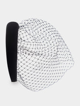 Lelet NY Black Robyn Blusher Veil Headband