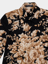 Dolce & Gabbana Rose-Print Charmeuse Silk Shirt