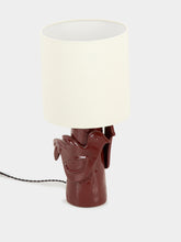 Serax Table Lamp Paloma Red with Beige Shade