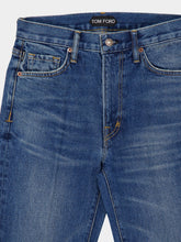 Tom Ford Blue Flare Fit Japanese Stonewashed Jeans