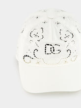 Dolce & Gabbana White Embroidered Logo Cap