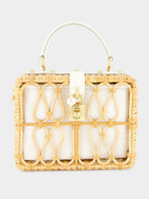Dolce & Gabbana White Wicker Dolce Box Bag
