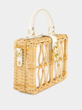 Dolce & Gabbana White Wicker Dolce Box Bag