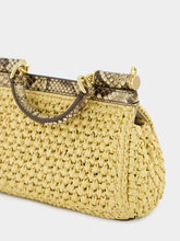 Dolce & Gabbana Raffia Python Small Sicily Bag