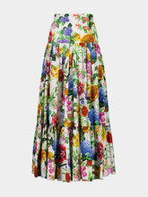 Dolce & Gabbana Maxi Floral Ruffled Skirt