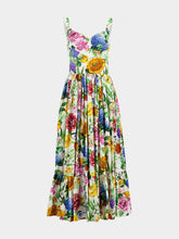 Dolce & Gabbana Floral Corset Midi Dress