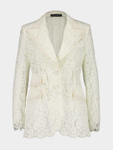 Dolce & Gabbana Single-Breasted Lace Blazer