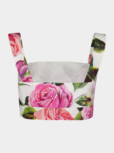 Dolce & Gabbana Rose-Print Bralette Top