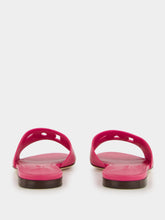 Dolce & Gabbana Pink DG Logo Calfskin Slides
