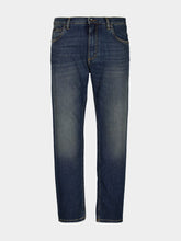 Dolce & Gabbana Blue Washed Loose Fit Jeans